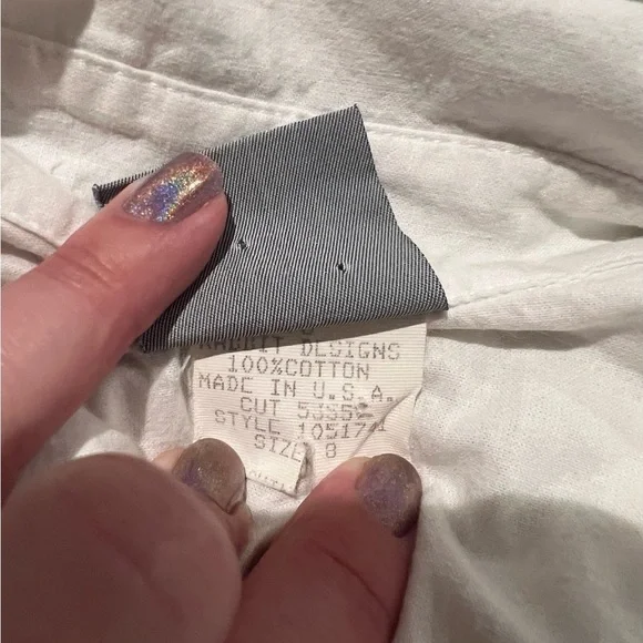 Rabbit Rabbit Rabbit White Button-Front Maxi Dress - Picture 15 of 15